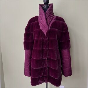 ⭐️ SALE $75 ⭐️ Furious Fur Faux Fur Modern Vintage The Ethical Choice Coat